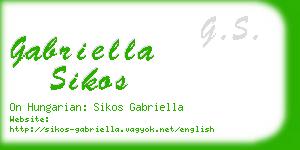 gabriella sikos business card
